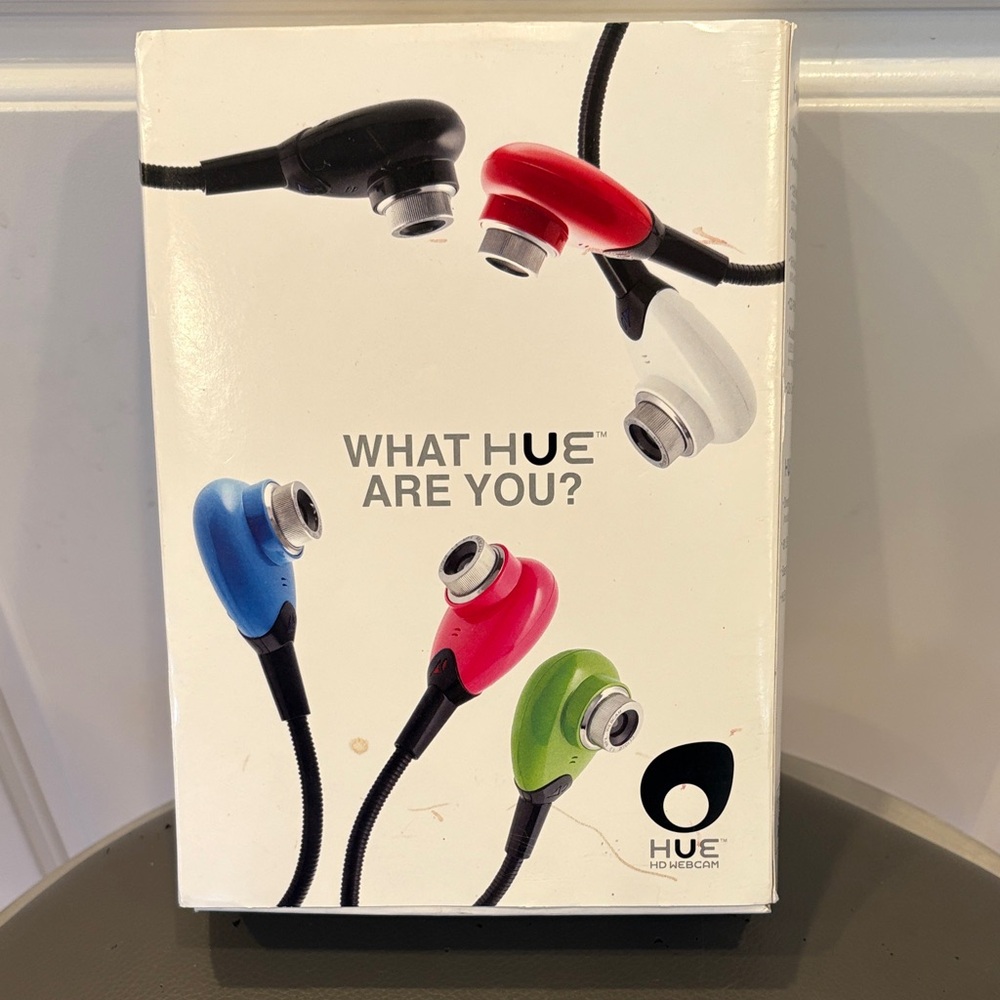 HUE HD Webcam portable USB camera designed for Windows and Mac computers, Unused